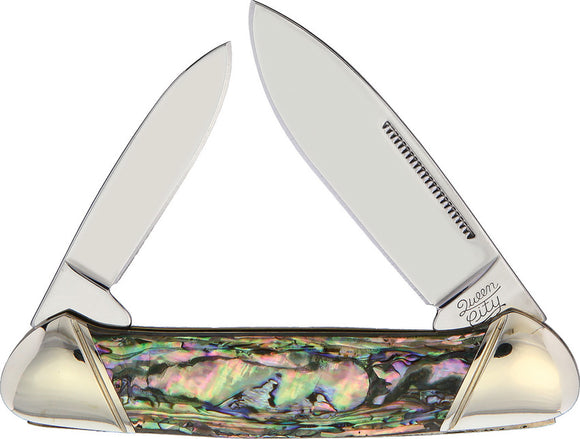 Queen City Canoe Abalone Folding Pocket Knife 001