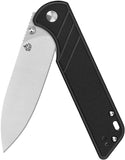 QSP Knife Parrot V2 Linerlock Black G10 Folding D2 Steel Pocket Knife 102A2