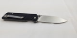 QSP Knife Parrot Linerlock Black Folding D2 Knife 102a
