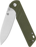 QSP Knife Parrot V2 Linerlock Green G10 Folding D2 Steel Pocket Knife 102B2