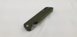 QSP Knife Parrot Linerlock Green Folding D2 Knife 102b