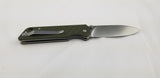 QSP Knife Parrot Linerlock Green Folding D2 Knife 102b