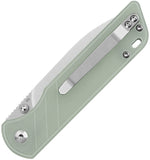 QSP Knife Parrot V2 Linerlock Jade G10 Folding D2 Steel Pocket Knife 102C2