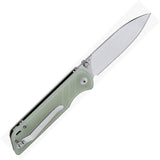 QSP Knife Parrot V2 Linerlock Jade G10 Folding D2 Steel Pocket Knife 102C2