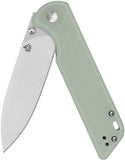 QSP Knife Parrot V2 Linerlock Jade G10 Folding D2 Steel Pocket Knife 102C2