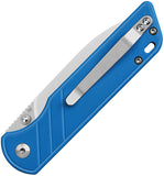 QSP Knife Parrot V2 Linerlock Blue G10 Folding D2 Steel Pocket Knife 102D2