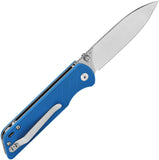 QSP Knife Parrot V2 Linerlock Blue G10 Folding D2 Steel Pocket Knife 102D2