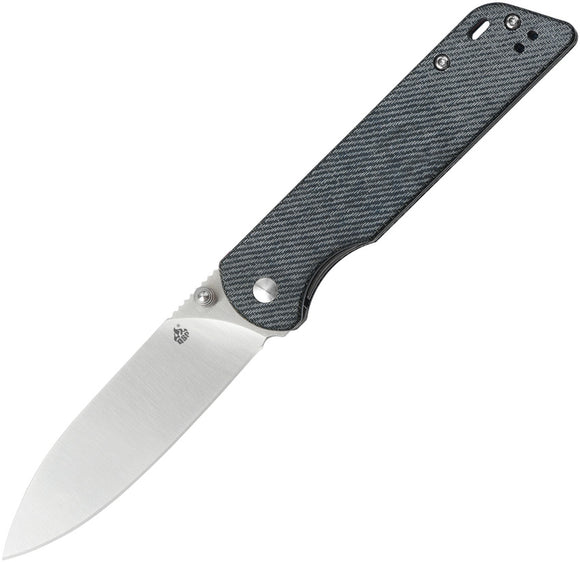 QSP Knives Parrot Denim Micarta Handle D2 Steel Linerlock Folding Knife 102F