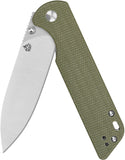 QSP Knife Parrot V2 Linerlock Light Green Micarta Folding D2 Steel Knife 102G2