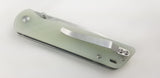 QSP Knives Parrot Linerlock Jade G10 Folding D2 Steel Spear Pt Pocket Knife 102H