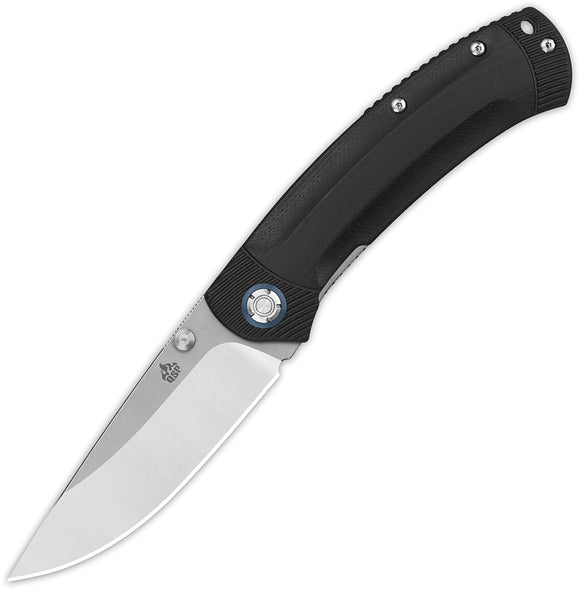 QSP Knife Copperhead Linerlock Black G10 Folding 2-Tone 14C28N Pocket Knife 109A1