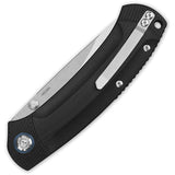 QSP Knife Copperhead Linerlock Black G10 Folding 2-Tone 14C28N Pocket Knife 109A1