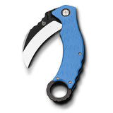 QSP Eagle Blue Folding Hawkbill Karambit Knife 120d