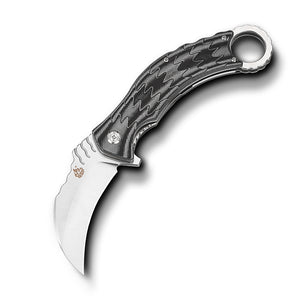 Custom EDC Karambit Fixed Utility Blade SS Knife Sheath Belt Clip