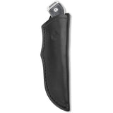 QSP Knife Workaholic Fixed Blade Knife Black Micarta Bohler N690 w/ Sheath 124B