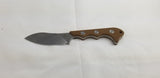 QSP Knives Neckmuk Brown G10 D2 Steel Fixed Blade Neck Knife w/ Sheath 125B