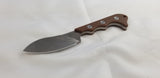 QSP Knives Neckmuk Brown Micarta D2 Steel Fixed Blade Neck Knife w/ Sheath 125E