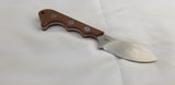 QSP Knives Neckmuk Brown Micarta D2 Steel Fixed Blade Neck Knife w/ Sheath 125E