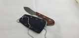 QSP Knives Neckmuk Brown Micarta D2 Steel Fixed Blade Neck Knife w/ Sheath 125E