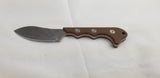 QSP Knives Neckmuk Brown Micarta D2 Steel Fixed Blade Neck Knife w/ Sheath 125E