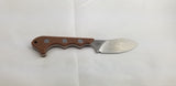 QSP Knives Neckmuk Brown Micarta D2 Steel Fixed Blade Neck Knife w/ Sheath 125E