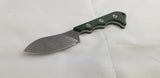 QSP Knives Neckmuk Green Micarta D2 Steel Fixed Blade Neck Knife w/ Sheath 125F