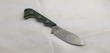 QSP Knives Neckmuk Green Micarta D2 Steel Fixed Blade Neck Knife w/ Sheath 125F