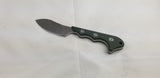 QSP Knives Neckmuk Green Micarta D2 Steel Fixed Blade Neck Knife w/ Sheath 125F