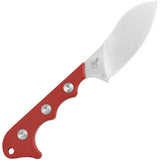 QSP Knife Neckmuk Fixed Blade Neck Knife Red G10 D2 Steel w/ Sheath 125G