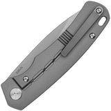 QSP Knife Puffin Framelock Titanium & Carbon Fiber Folding S35VN Knife 127D1