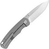 QSP Knife Puffin Framelock Titanium & Carbon Fiber Folding S35VN Knife 127E2
