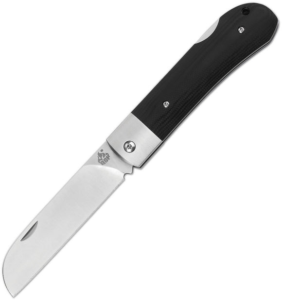 QSP Knife Worker Lockback Black G10 Folding Bohler N690 Pocket Knife 128A