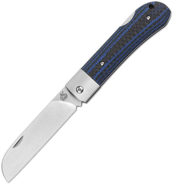 QSP Knife Worker N690 Lockback Carbon Fiber/G10 Folding Knife 128D