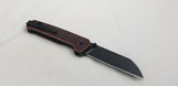 QSP Knives Penguin Linerlock Rubbed Copper Folding D2 Steel Pocket Knife 130L