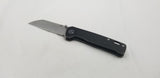 QSP Knives Penguin Framelock Black Titanium Folding 154CM Pocket Knife 130M