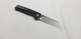 QSP Knives Penguin Framelock Black Titanium Folding 154CM Pocket Knife 130N