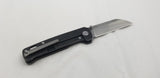 QSP Knives Penguin Framelock Black Titanium Folding 154CM Pocket Knife 130N