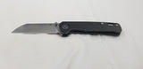 QSP Knives Penguin Framelock Black Titanium Folding 154CM Pocket Knife 130N