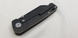 QSP Knives Penguin Framelock Black Titanium Folding 154CM Pocket Knife 130O