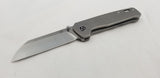 QSP Knives Penguin Framelock Gray Titanium Folding 154CM Pocket Knife 130P