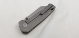 QSP Knives Penguin Framelock Gray Titanium Folding 154CM Pocket Knife 130P