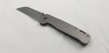 QSP Knives Penguin Framelock Gray Titanium Folding 154CM Pocket Knife 130Q