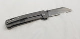 QSP Knives Penguin Framelock Gray Titanium Folding 154CM Pocket Knife 130Q