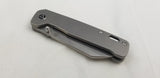 QSP Knives Penguin Framelock Gray Titanium Folding 154CM Pocket Knife 130Q