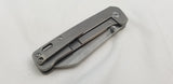 QSP Knives Penguin Framelock Gray Titanium Folding 154CM Pocket Knife 130Q