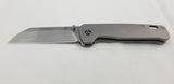 QSP Knives Penguin Framelock Gray Titanium Folding 154CM Pocket Knife 130Q