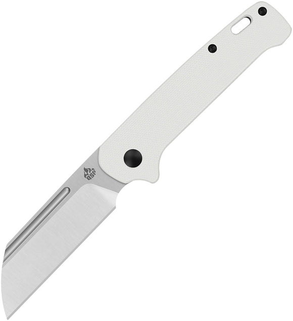 QSP Knife Penguin Slip Joint White G10 Folding 14C28N Steel Pocket Knife 130SJA