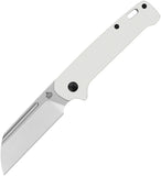 QSP Knife Penguin Slip Joint White G10 Folding 14C28N Steel Pocket Knife 130SJA