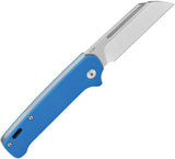 QSP Knife Penguin Slip Joint Blue G10 Folding 14C28N Steel Pocket Knife 130SJC
