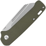 QSP Knife Penguin Slip Joint Green G10 Folding 14C28N Steel Pocket Knife 130SJD